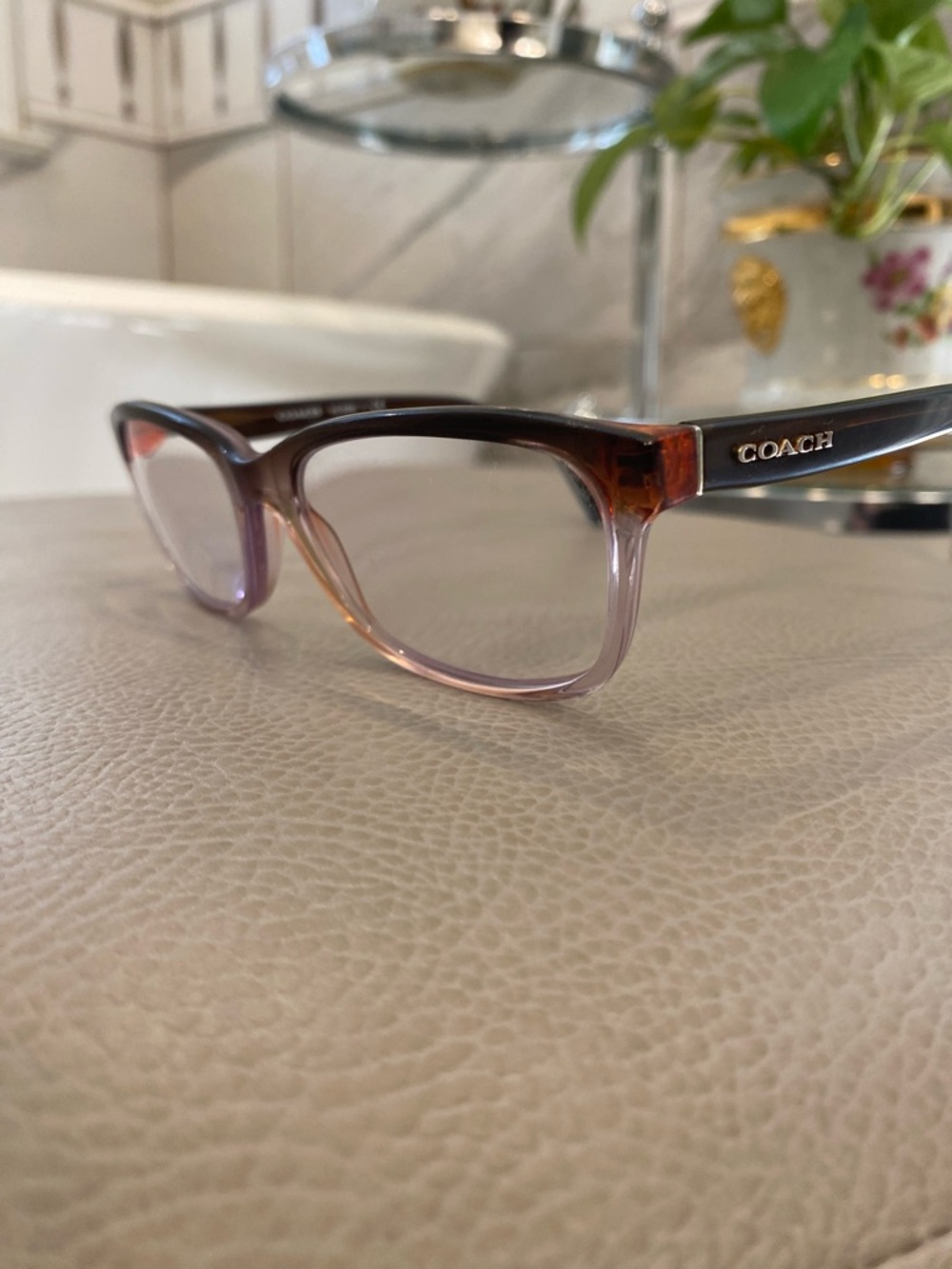 Coach Eyeglasses Frames HC 6089 5401 Purple Brown Gradient 51 [] 16 135 MM